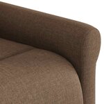 vidaXL Fauteuil inclinable Marron Tissu