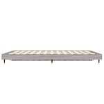 vidaXL Cadre de lit sans matelas sonoma gris 135x190 cm