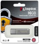 Clé USB 3.0 sécurisée Kingston DataTraveler Locker+ G3 - 16Go