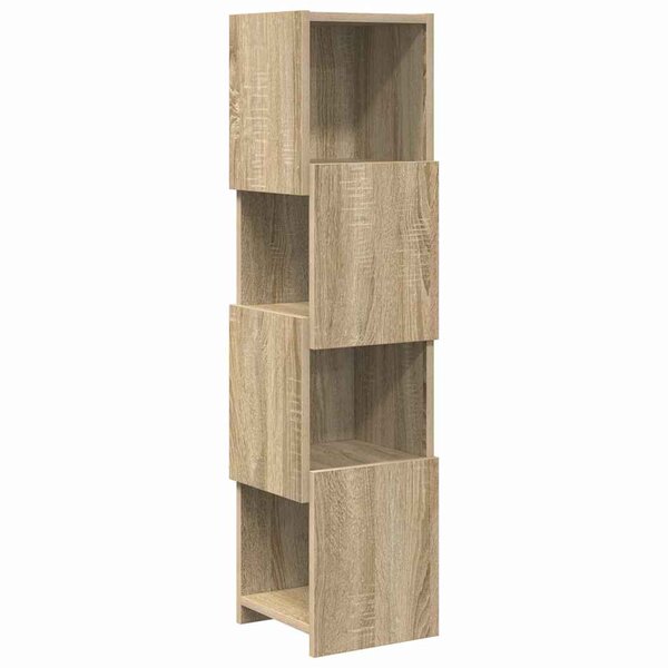 vidaXL Meuble d'angle Blanc 25 5x25x102cm Bois d'ingénierie