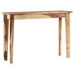 vidaXL Table console 110x35x76 cm Bois de Sesham solide