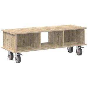 vidaXL Meuble TV Chêne Sonoma 100 x 35 x 35 cm Bois d'ingénierie