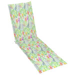 vidaXL Chaise de terrasse avec repose-pied et coussin Acacia solide