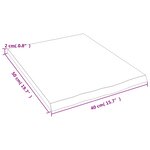 vidaXL Étagère murale 40x50x2 cm bois de chêne massif non traité