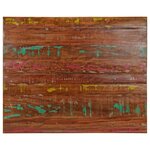 vidaXL Dessus de table 100x80x2 5cm rectangulaire bois massif récupéré