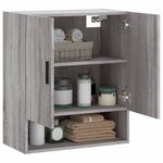 vidaXL Armoire murale sonoma gris 60x31x70 cm bois d'ingénierie