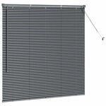 vidaXL Store de Fenêtre Gris foncé 80 x 130 cm Aluminium