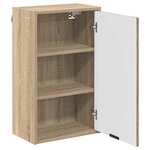 vidaXL Cabinet de salle de bain Chêne sonoma 39 x 23.5 x 65 cm