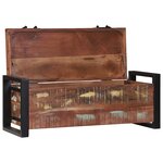 vidaXL Coffres de rangement 80x30x30cm en bois massif récupéré et métal