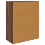vidaXL Buffet Chêne marron 60x30x75 cm Bois d'ingénierie