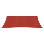 vidaXL Voile d'ombrage 160 g/m² Rouge 3 5x4 5 m PEHD