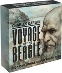 Pièce de monnaie en Argent 1 Dollar g 31.1 (1 oz) Millésime 2025 VOYAGE OF THE BEAGLE