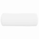 vidaXL Coussins d'accent 2 Pièces Blanc Ø 25 x 70 cm tissu