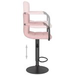 vidaXL Tabouret de bar Rose Velours