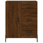 vidaXL Buffet chêne marron 69 5x34x90 cm bois d'ingénierie
