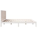 vidaXL Cadre de lit extra long sans matelas 180x220 cm bois massif