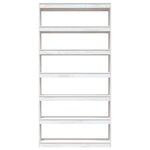 vidaXL Bibliothèque/Séparateur de pièce Blanc 100x30x200 cm Pin massif