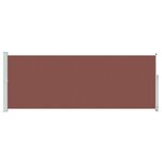 vidaXL Auvent latéral rétractable de patio 180x500 cm Marron