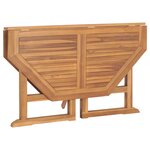 vidaXL Mobilier à dîner d'extérieur pliable 5 Pièces Bois solide de teck