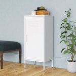 vidaXL Armoire de rangement Blanc 42 5x35x101 5 cm Acier