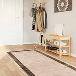 vidaXL Coureur de Tapis MARSA Noir 100 x 250 cm Polyester et PVC