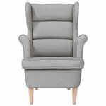 vidaXL Fauteuil gris nuage 74x84x100 cm tissu
