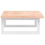 vidaXL Étagère de vasque murale acier et bois de chêne massif