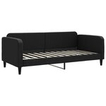 vidaXL Lit de repos noir 90x200 cm tissu