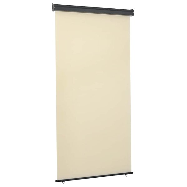 vidaXL Auvent latéral de balcon 125x250 cm Crème
