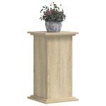 vidaXL Support pour plantes chêne sonoma 33x33x60 cm bois d'ingénierie