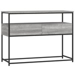 vidaXL Table console sonoma gris 100x40x75 cm bois d'ingénierie