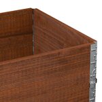 vidaXL Jardinière marron 80x60 cm bois massif de pin