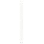 vidaXL Pieds de table à manger en forme de V  3 pièces  blanc  100 x (72-73 3) cm  acier