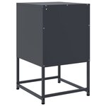 vidaXL Table de chevet anthracite 36x39x60 5 cm acier