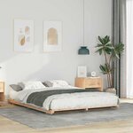 vidaXL Cadre de lit surélevé Marron 160 x 200 cm Bois massif en pin