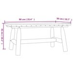 vidaXL Table basse 90x50x41 cm bois massif d'épicéa