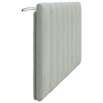 vidaXL Coussin de tête de lit Hanko gris clair 160 cm velours