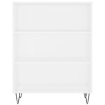 vidaXL Buffet haut Blanc 69 5x34x180 cm Bois d'ingénierie