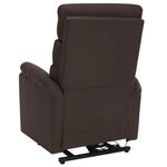 vidaXL Fauteuil de massage Marron Tissu