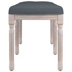 Banc banquette 110 x 40 x 49 cm velours gris foncé 02_0010662