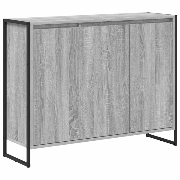 vidaXL Meuble d'appoint Gris Sonoma 96 5 x 30 x 75 cm