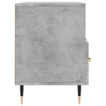 vidaXL Meuble TV gris béton 102x36x50 cm bois d'ingénierie