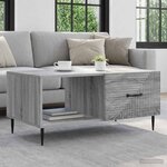 vidaXL Table basse Sonoma gris 90 x 50 x 40 cm Bois d'ingénierie