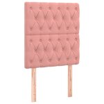vidaXL Sommier à lattes de lit et matelas Rose 80x200 cm Velours
