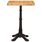 vidaXL Table bistrot Marron 50 x 50 x 76 cm Bois de mangue massif