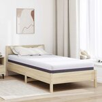 vidaXL Matelas Blanc  Gris 90 x 200 cm Mousse