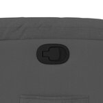 vidaXL Fauteuil inclinable en tissu gris foncé