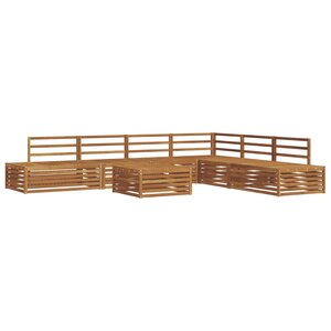 vidaXL Ensemble de canapés d'extérieur 7 Pièce Naturel