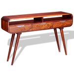 vidaXL Table console Bois massif 120x30x75 cm
