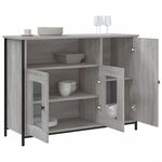 vidaXL Buffet sonoma gris 100x35x75 cm bois d'ingénierie